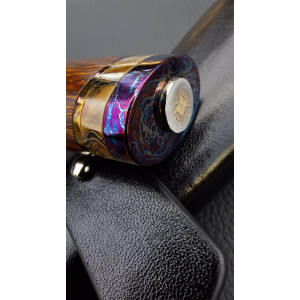 ТИТАНОВИЙ ВІНЕЦЬ ніж ручної роботи майстра Aleksandr Kasinec, сталь N690, 60-61HRC. Photo 2